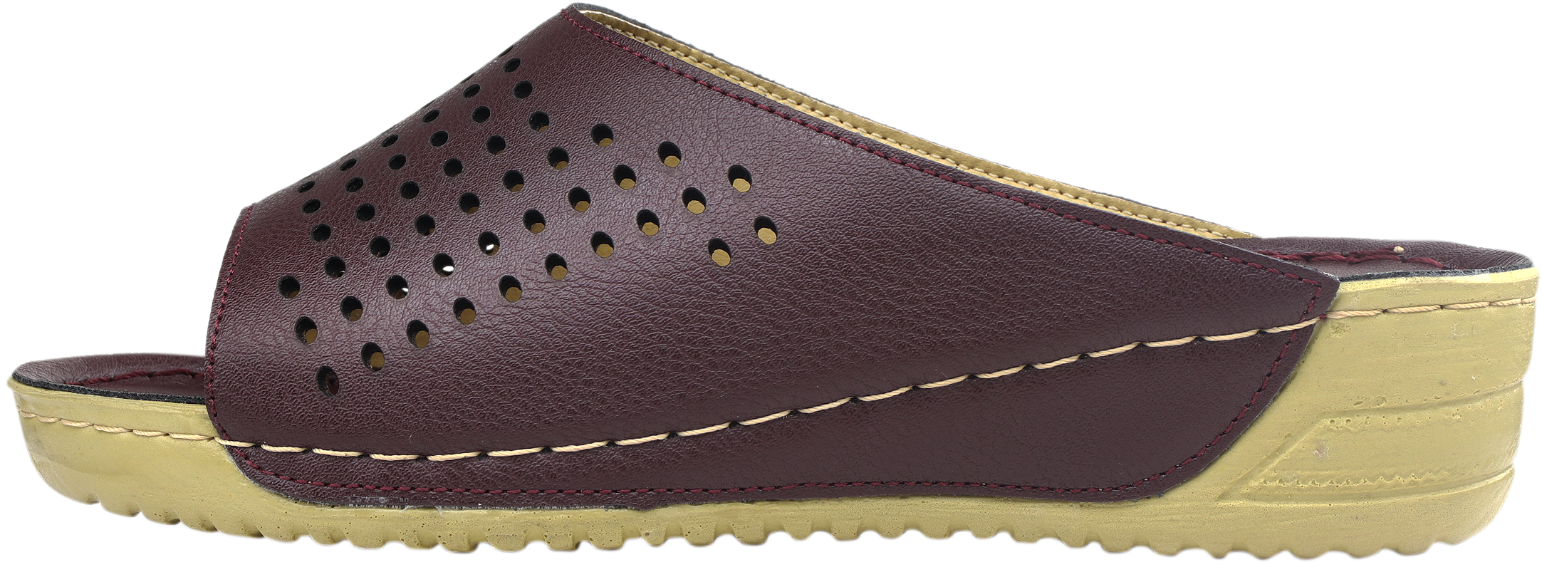 دمپایی زنانه خارپاشنه پاتکان مدل 14-102 رنگ زرشکی